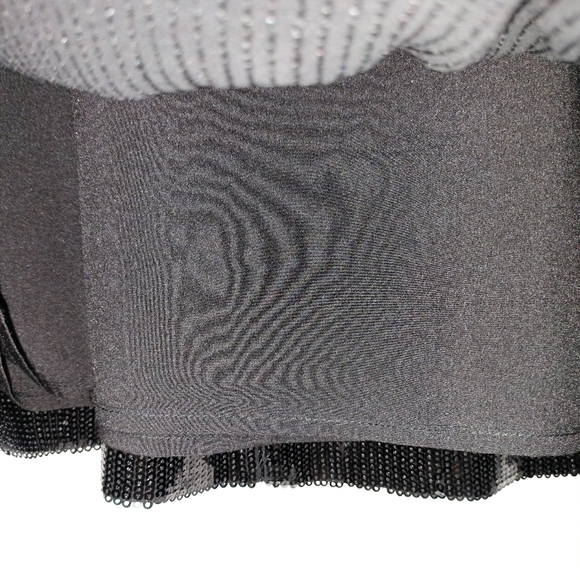 🆕 French Connection Whisper Sweetheart Sequin Fit & Flare Dress in Black - Picture 7 of 11